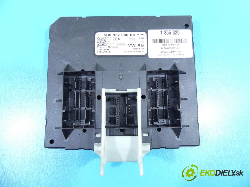 Vw Passat B8 2014 - 2.0 tdi 239KM automatic 176 kW 1968 cm3 5- modul riadiaca jednotka 5Q0937086BD (Ostatné)