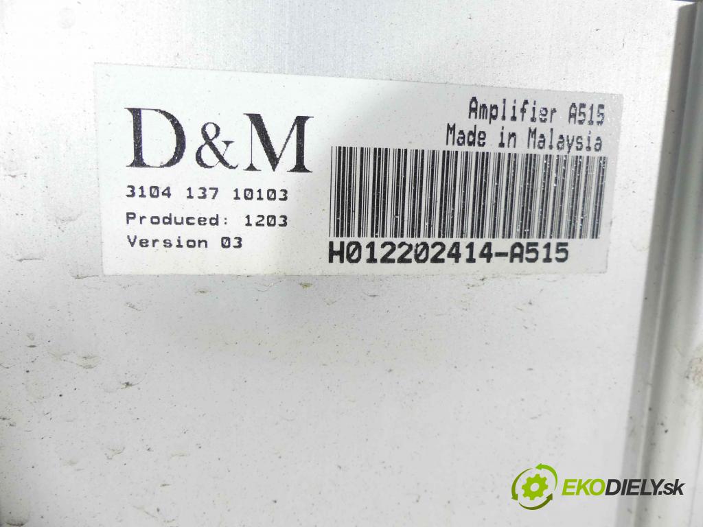 Citroen DS3 2010-2016 1.6 16V 120 HP manual 88 kW 1598 cm3 3- Subwoofer: 9663991480 (Audio zariadenia)