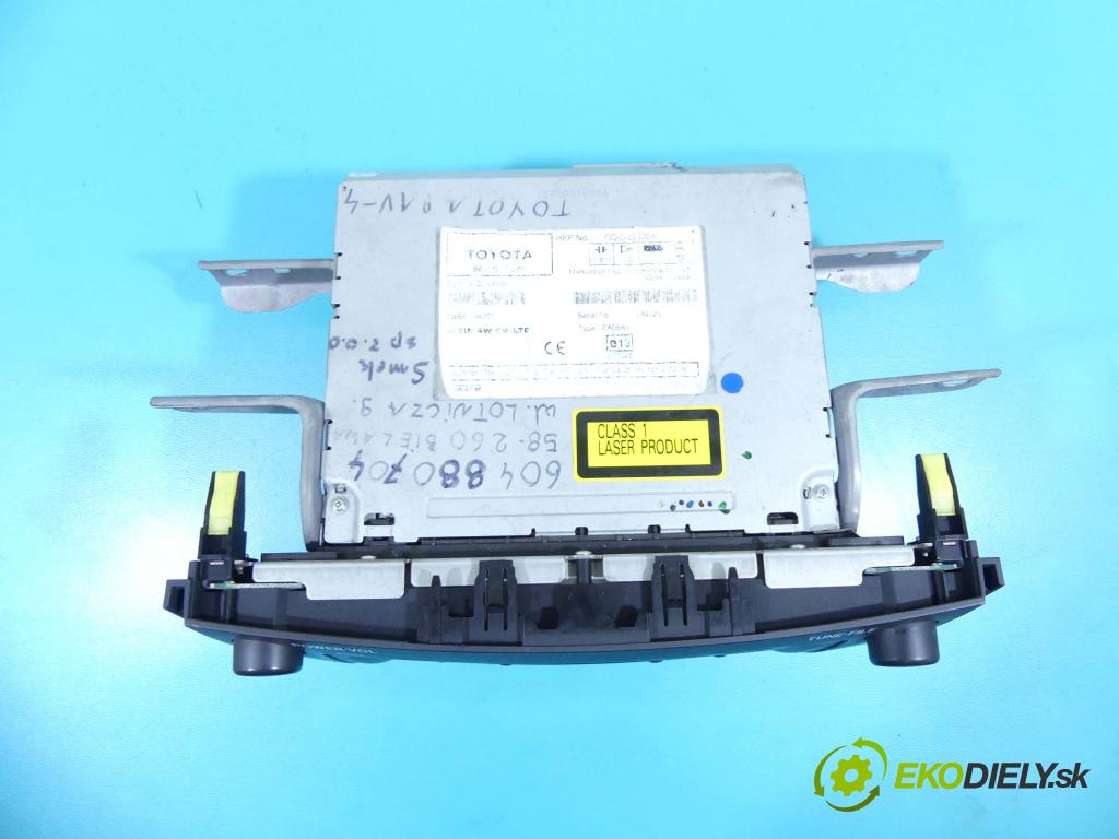 Toyota Rav4 III 2005-2012 2.2 D-CAT 177 HP manual 130 kW 2231 cm3 5- Radio originál 86120-42240