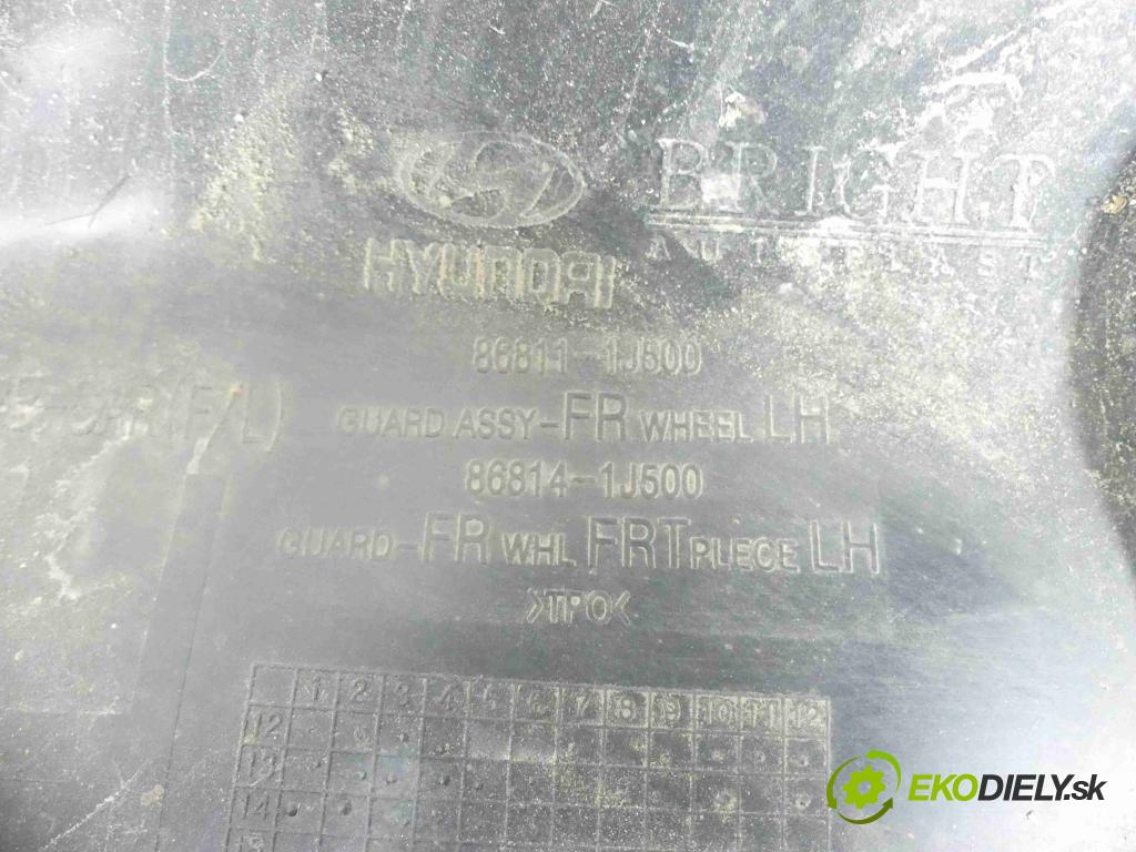 Hyundai I20 I 2008-2014 1.2 16v 85 hp manual 62,5 kW 1248 cm3 3- blatník: přední levé 86811-1J500
