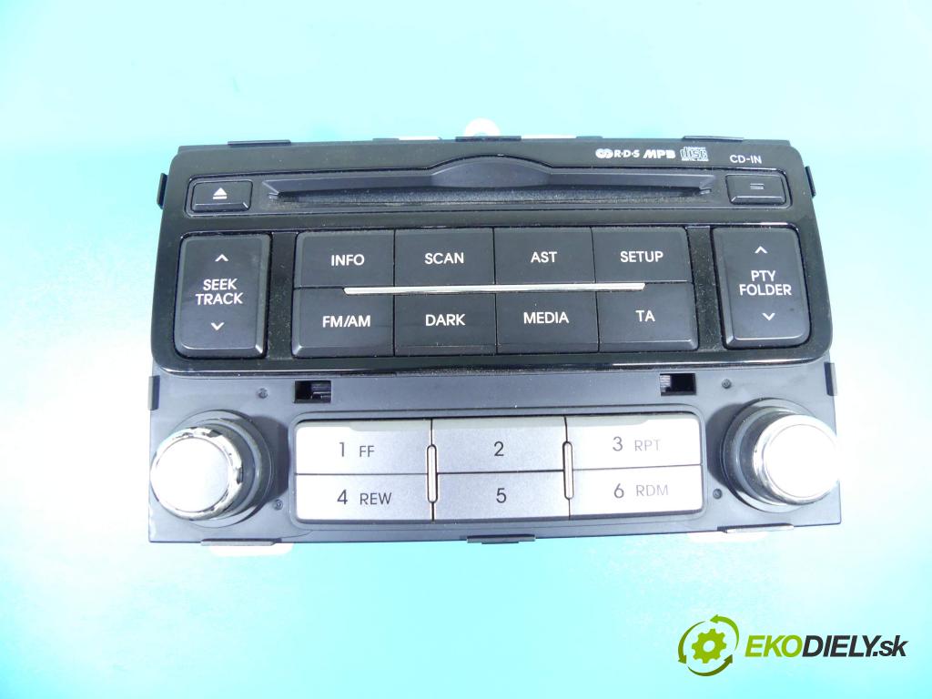 Hyundai I20 I 2008-2014 1.2 16v 85 HP manual 62,5 kW 1248 cm3 3- Radio originál 96121-1J250BLH