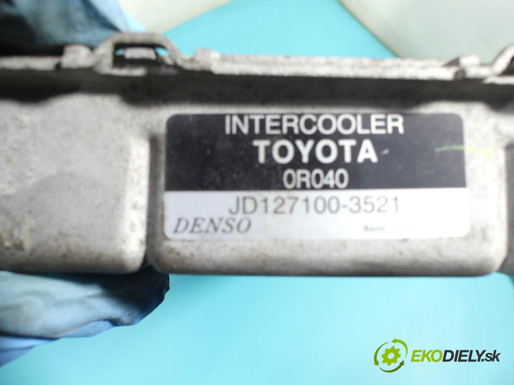 Toyota Verso 2009-2018 2.0 D4D 126 hp manual 93 kW 1998 cm3 5- Intercooler 127100-3521 (Chladiče nasávaného vzduchu (intercoolery))