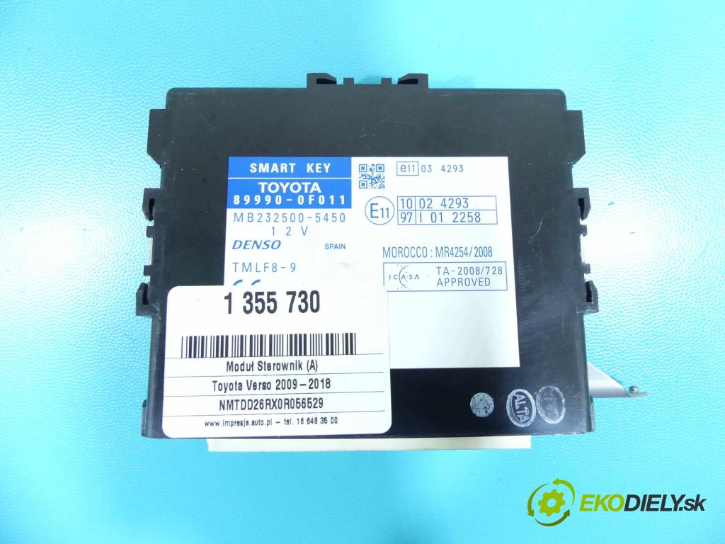 Toyota Verso 2009-2018 2.0 D4D 126 HP manual 93 kW 1998 cm3 5- modul riadiaca jednotka 89990-0F011 (Ostatné)