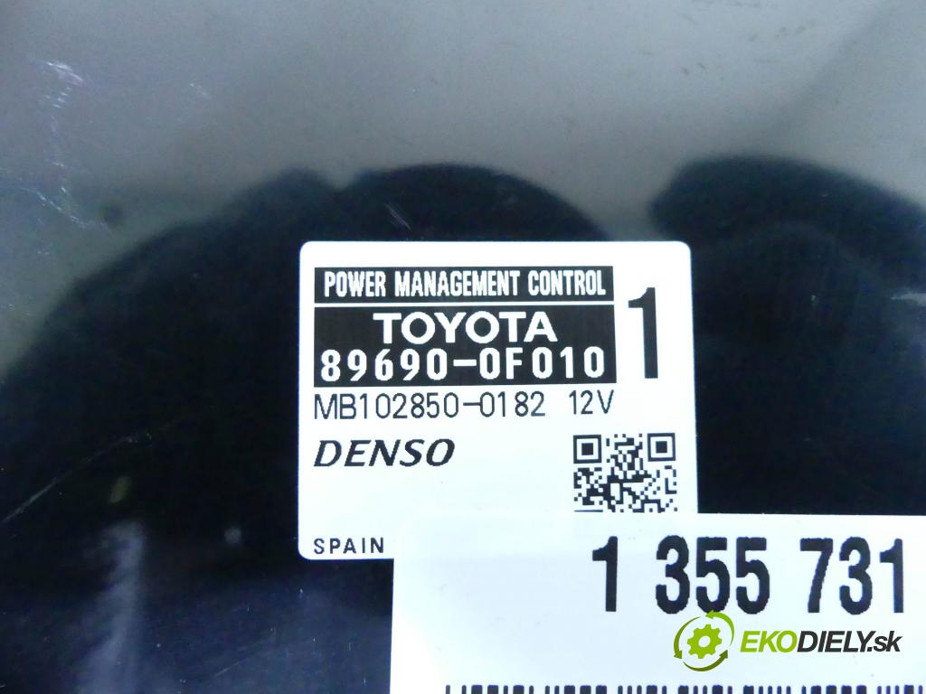 Toyota Verso 2009-2018 2.0 D4D 126 HP manual 93 kW 1998 cm3 5- modul riadiaca jednotka 89690-0F010 (Ostatné)