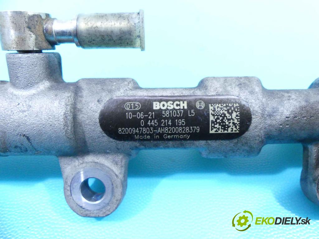 Renault Megane III 2008-2016 2.0 dci 160 HP manual 118 kW 1995 cm3 5- lišta vstrekovacia 0445214195 (Vstrekovacie lišty)