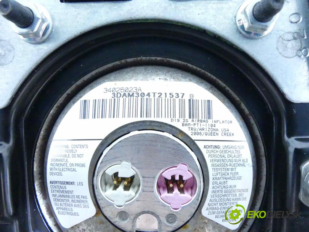 Suzuki XL-7 II 2006-2009 3.6 V6 252KM automatic 185 kW 3564 cm3 5- airbag vzduch: Řidiči: 34025023A (Airbag)