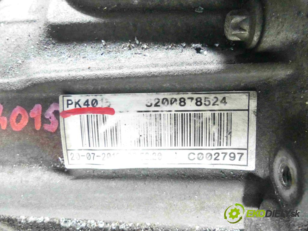 Renault Megane III 2008-2016 2.0 dci 160 HP manual 118 kW 1995 cm3 5- prevodovka stupeň,rýchlosť manual PK4015