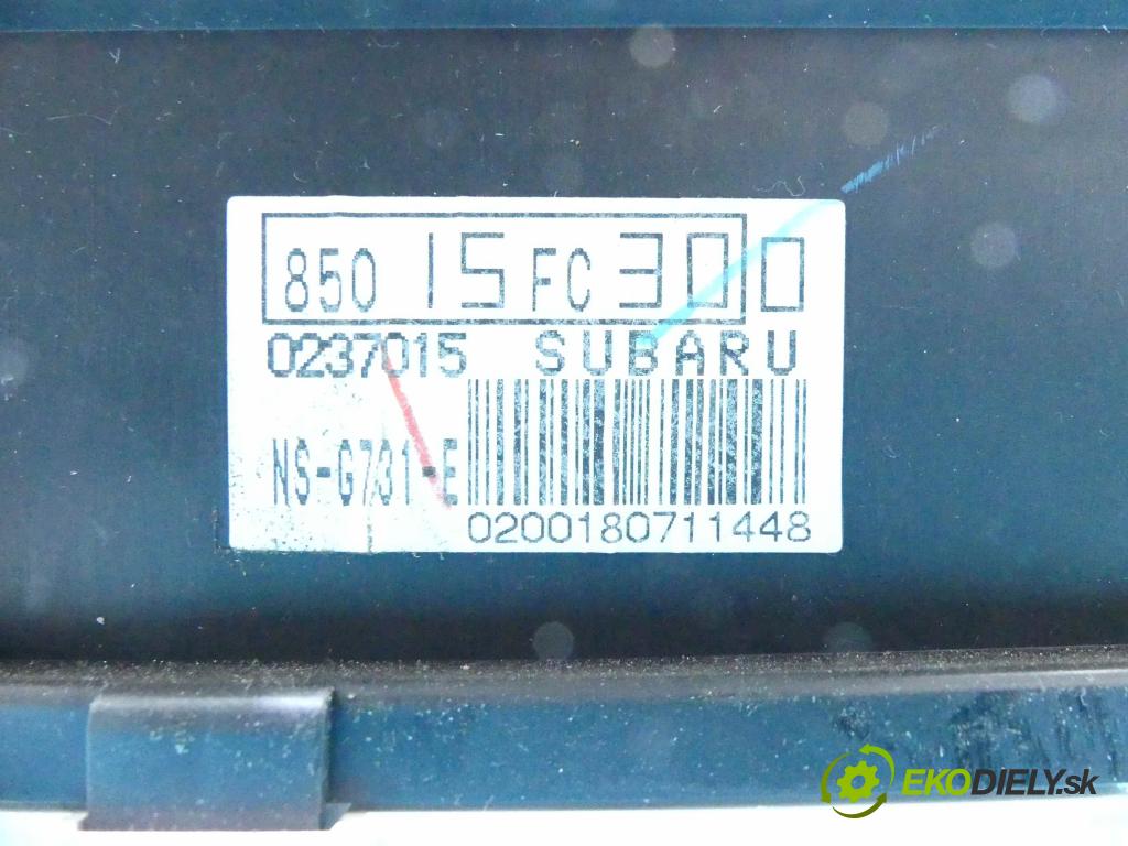 Subaru Forester I SF 1997-2002 2.0 boxer Turbo 170 HP automatic 125 kW 1994 cm3 5- prístrojovka/ budíky 85015FC30 (Prístrojové dosky, displeje)