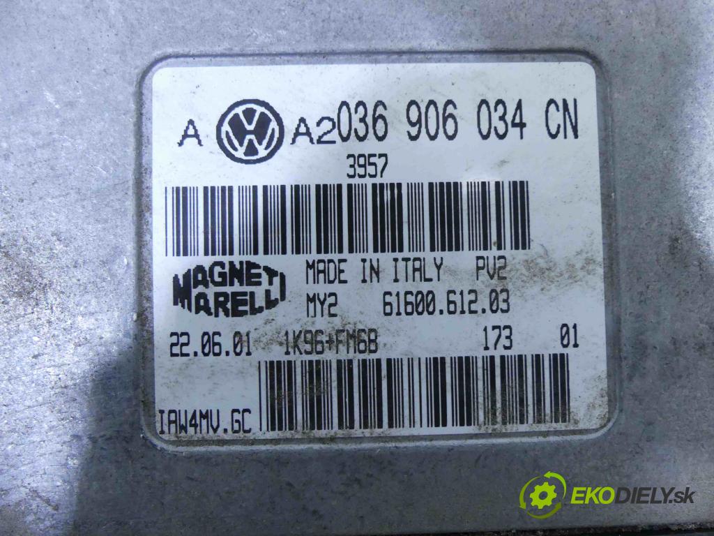 Vw Bora 1.6 16V 105 hp manual 77 kW 1598 cm3 4- řídící jednotka motoru 036906034CN