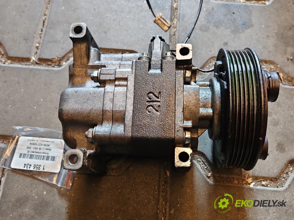 Mazda 3 I BK 2003-2009 1.6 16v 105 hp manual 77 kW 1598 cm3 5- Kompresor: klíma H12A1AG4DY (Kompresory)