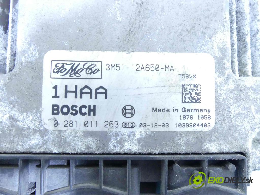 Ford C-Max I 2003-2010 1.6 tdci 109 hp manual 80 kW 1560 cm3 5- řídící jednotka motoru 3M51-12A650-MA