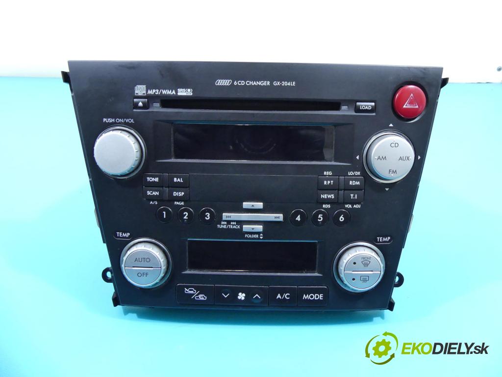 Subaru Legacy IV 2004-2009 2.0 D boxer 150 HP manual 110 kW 1998 cm3 4- Radio originál 86201AG460