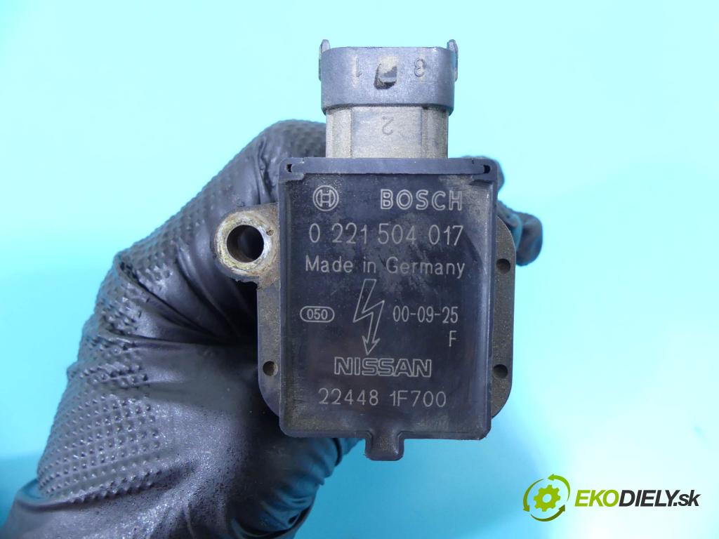 Nissan Micra K11 1992-2003 1.0 16V 60 HP manual 44 kW 998 cm3 3- cievka zapaľovacia 0221504017 (Zapaľovacie cievky, moduly)