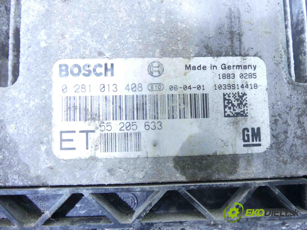 Opel Vectra C 2002-2008 1.9 cdti 120 hp manual 88 kW 1910 cm3 5- řídící jednotka motoru 0281013408
