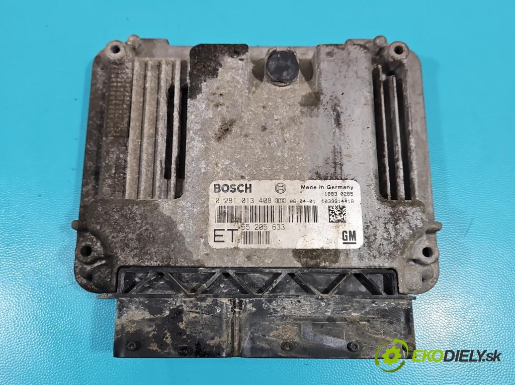 Opel Vectra C 2002-2008 1.9 cdti 120 hp manual 88 kW 1910 cm3 5- řídící jednotka motoru 0281013408