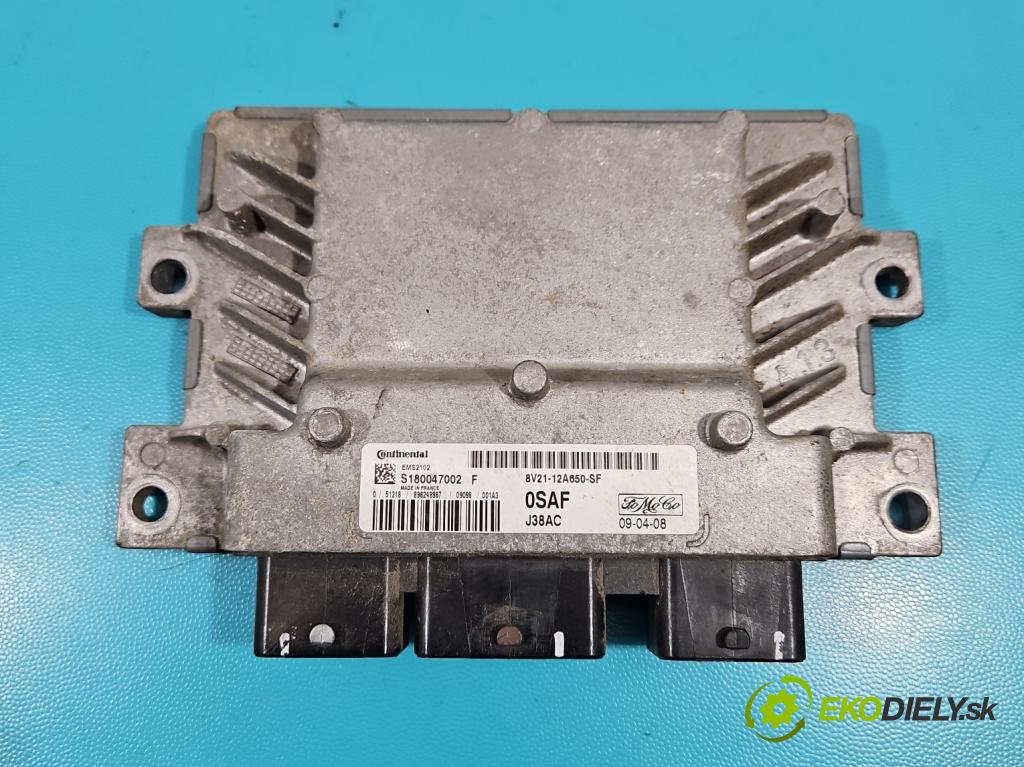 Ford Fiesta Mk7 2008-2017 1.2 16v 82 hp manual 60 kW 1242 cm3 3- řídící jednotka motoru 8V21-12A650-SF