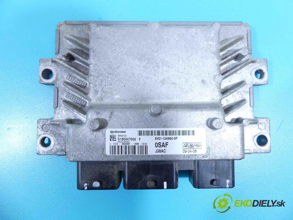 Ford Fiesta Mk7 2008-2017 1.2 16v 82 hp manual 60 kW 1242 cm3 3- řídící jednotka motoru 8V21-12A650-SF