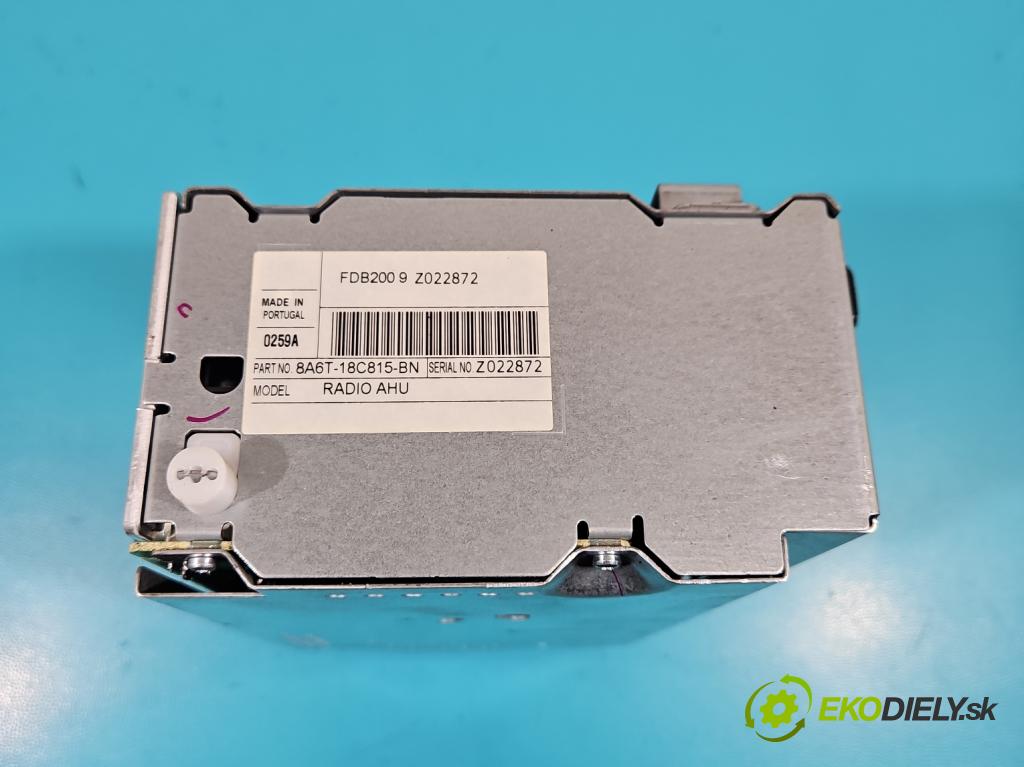 Ford Fiesta Mk7 2008-2017 1.2 16v 82 HP manual 60 kW 1242 cm3 3- Radio originál 8A6T-18C815-BN