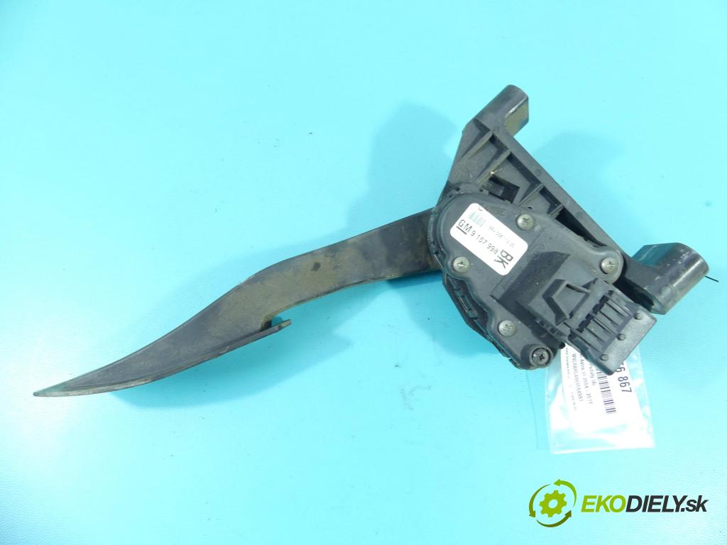 Opel Astra III 2004-2014 1,3.0 cdti 90 HP manual 66 kW 1248 cm3 5- pedále 9157998BK (Pedále)