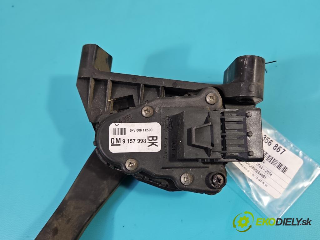 Opel Astra III 2004-2014 1,3.0 cdti 90 HP manual 66 kW 1248 cm3 5- pedále 9157998BK (Pedále)