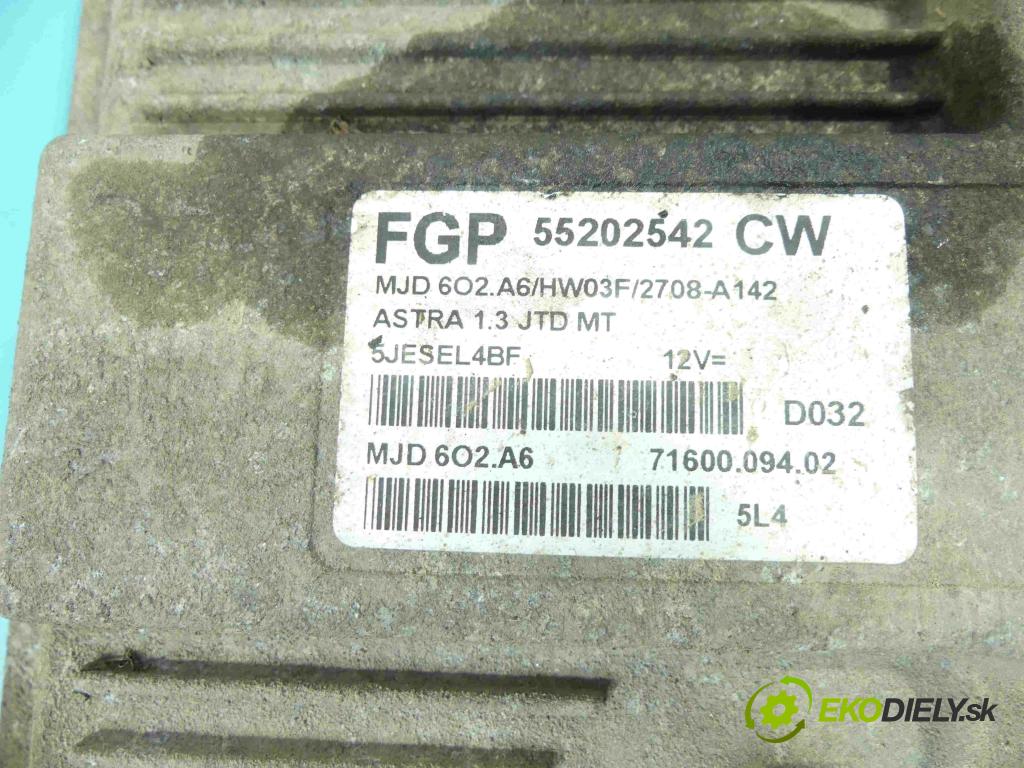 Opel Astra III 2004-2014 1,3.0 cdti 90 hp manual 66 kW 1248 cm3 5- řídící jednotka motoru 55202542