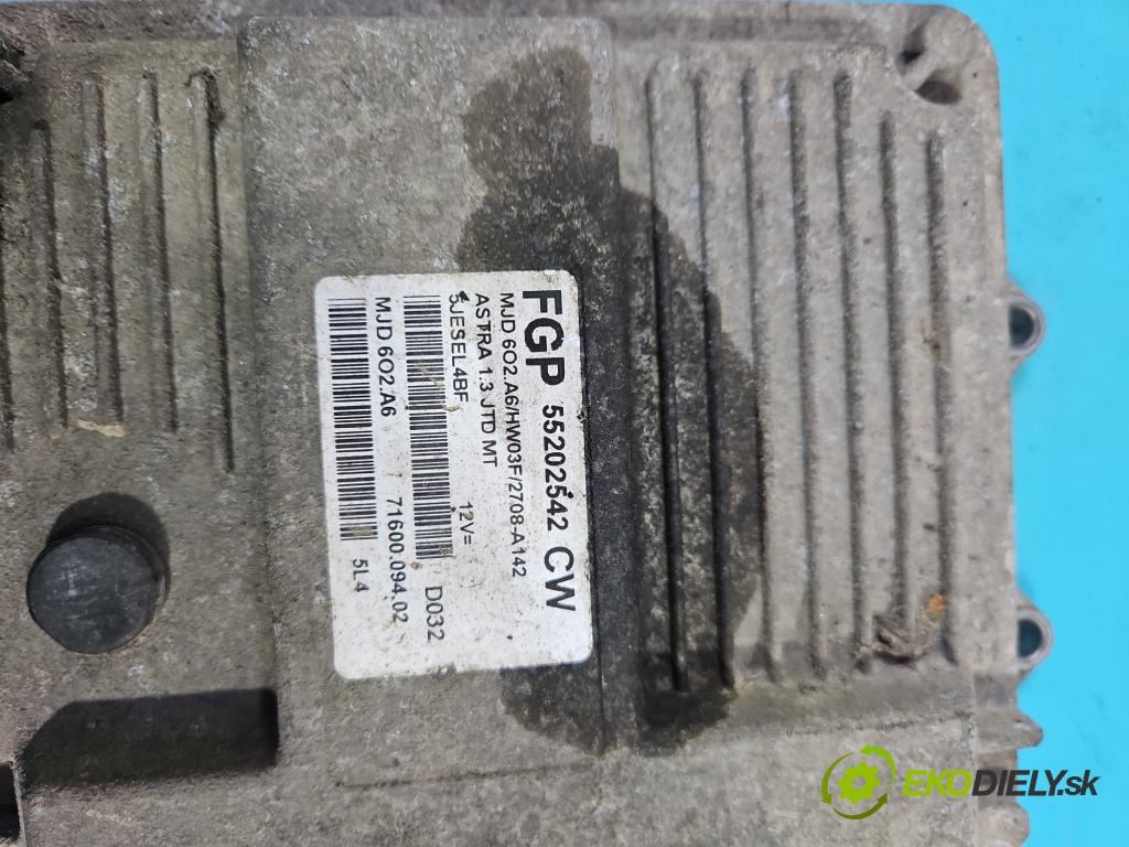 Opel Astra III 2004-2014 1,3.0 cdti 90 hp manual 66 kW 1248 cm3 5- řídící jednotka motoru 55202542
