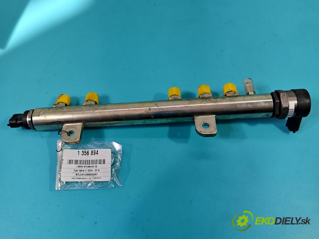 Opel Astra III 2004-2014 1,3.0 cdti 90 HP manual 66 kW 1248 cm3 5- lišta vstrekovacia 0281002507 (Vstrekovacie lišty)