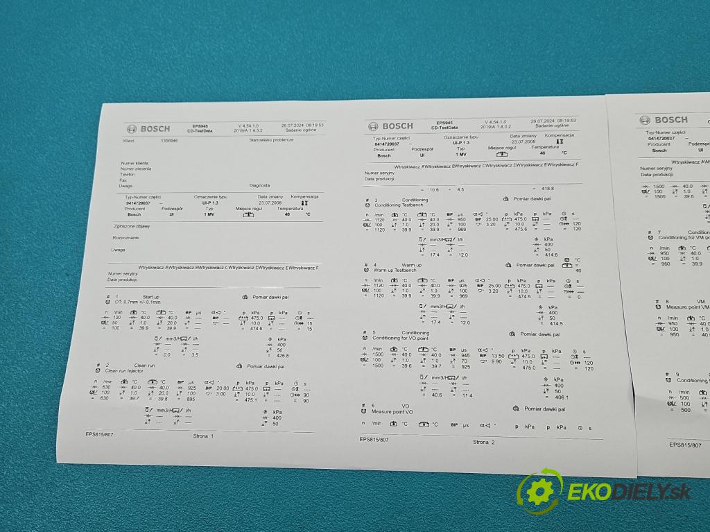 Vw Polo IV 9N 2001-2009 1.9 tdi 101 HP manual 74 kW 1896 cm3 5- vstrekovacie čerpadlo 0414720037 (Vstrekovače)