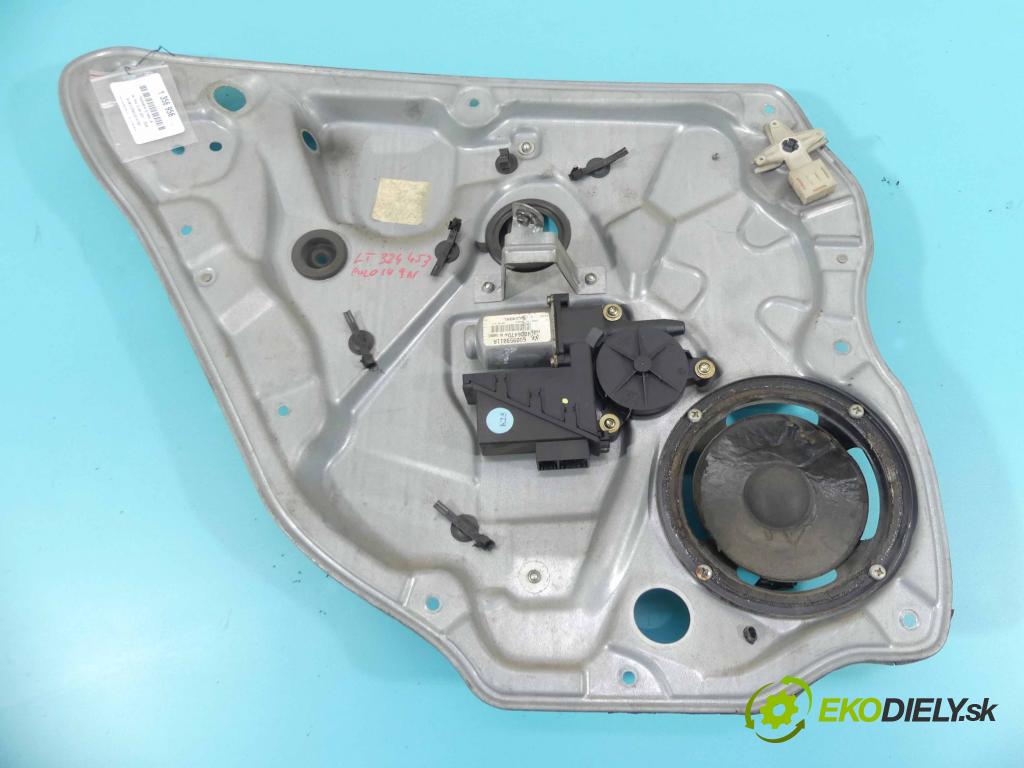 Vw Polo IV 9N 2001-2009 1.9 tdi 101 hp manual 74 kW 1896 cm3 5- mechanismus stahování zadní levý 6Q0959811A