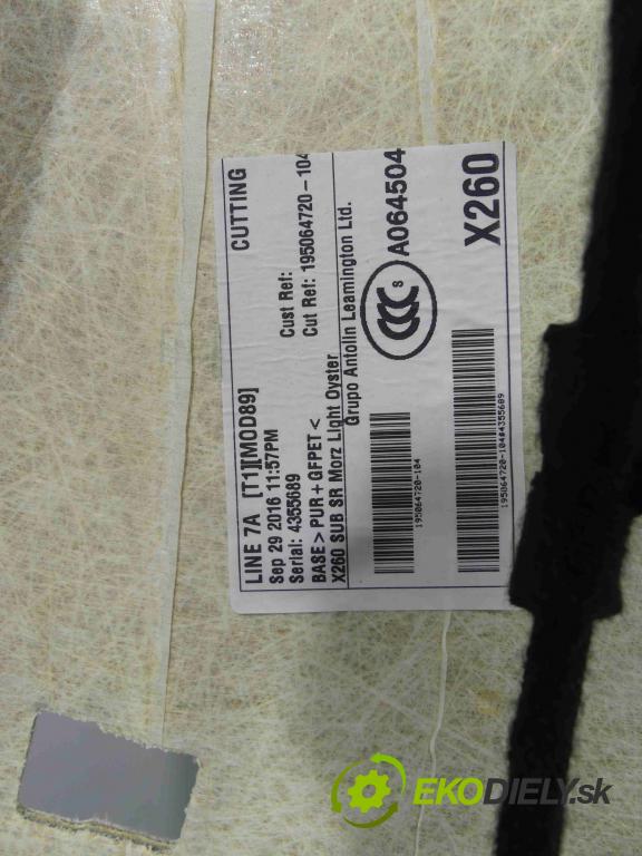 Jaguar XF II X260 2015- sedan pod: strešné okno: