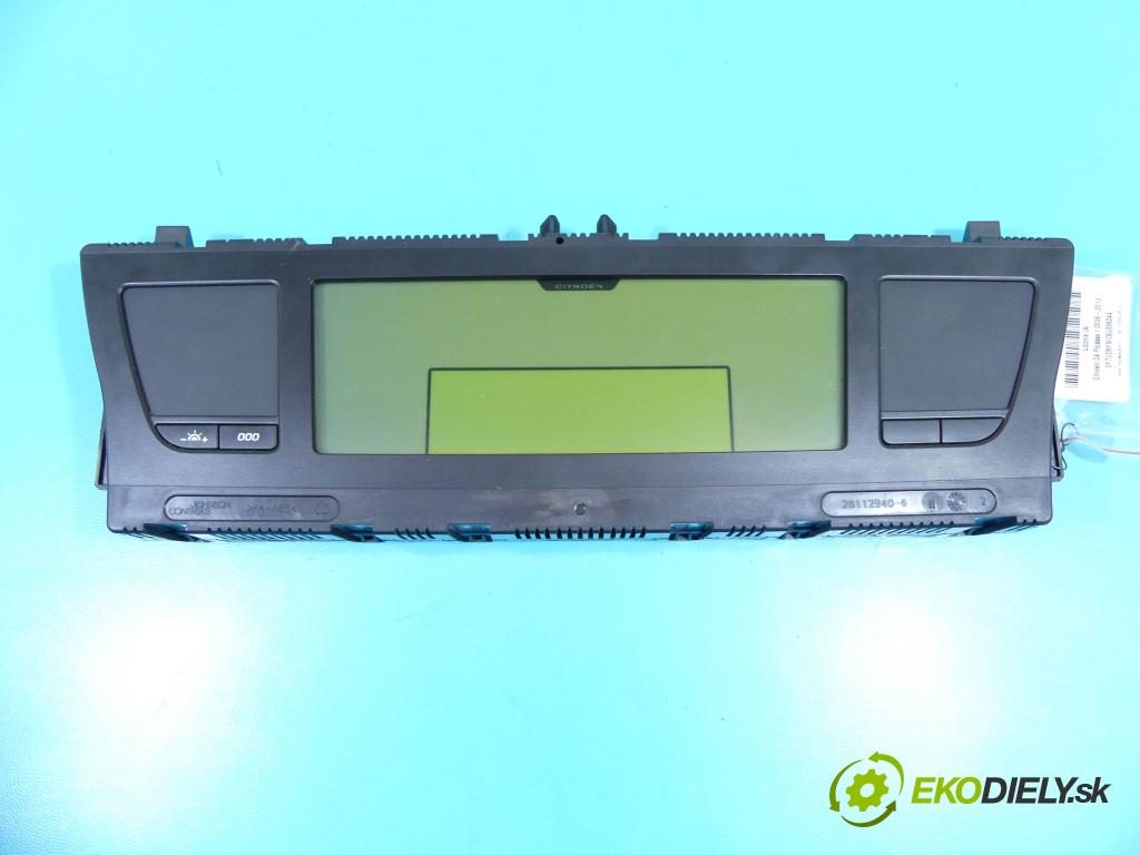 Citroen C4 Picasso I 2006-2013 1.6 16V 120 HP manual 88 kW 1598 cm3 5- prístrojovka/ budíky 9666704480 (Prístrojové dosky, displeje)