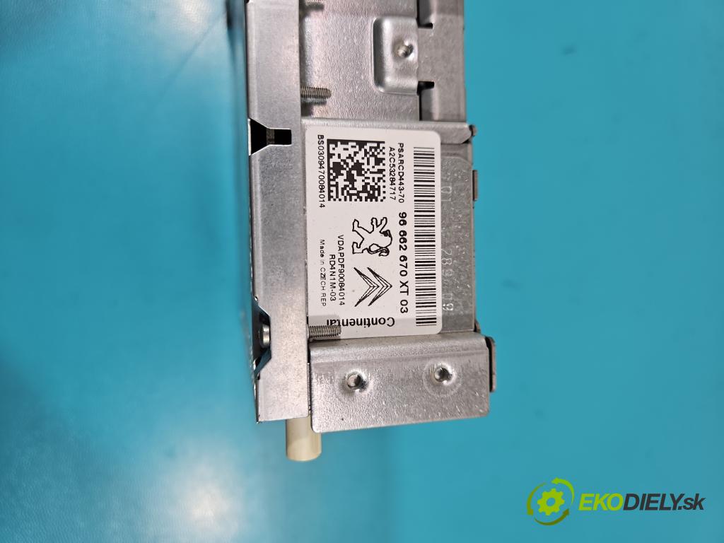 Citroen C4 Picasso I 2006-2013 1.6 16V 120 HP manual 88 kW 1598 cm3 5- Radio originál 96662670XT