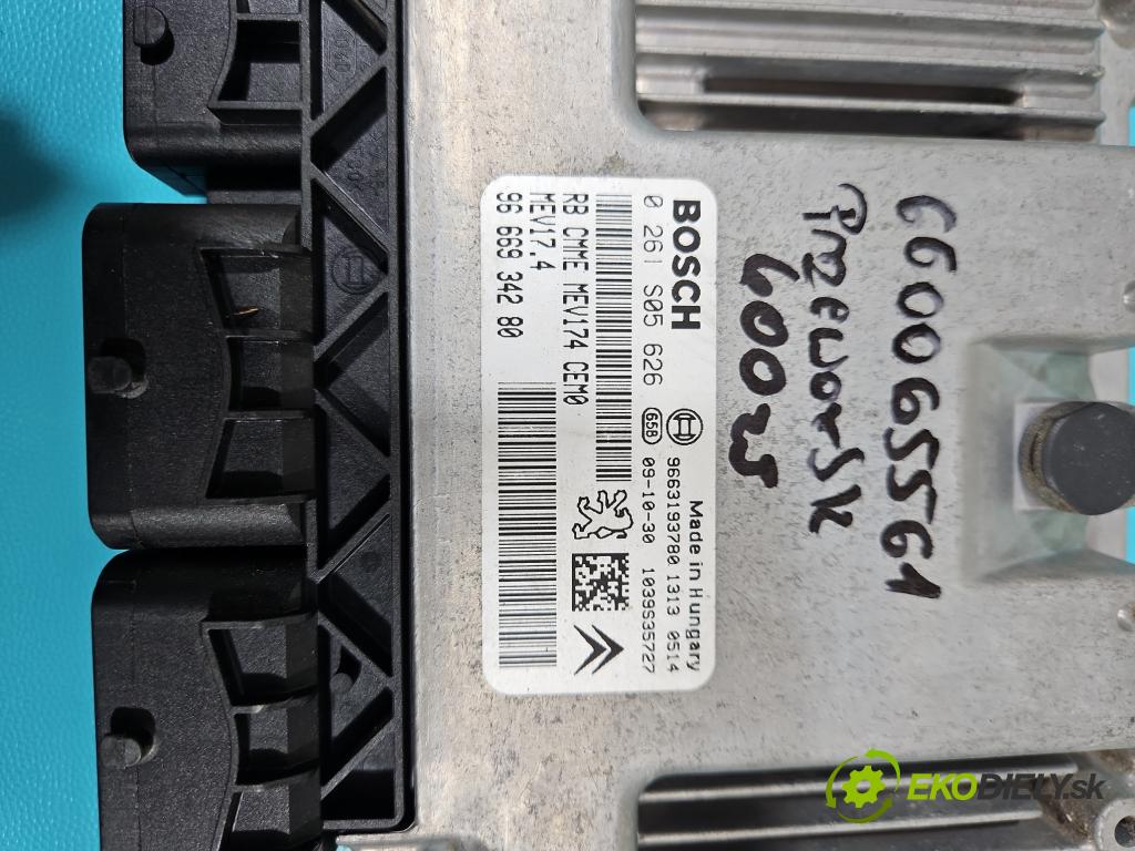 Citroen C4 Picasso I 2006-2013 1.6 16V 120 hp manual 88 kW 1598 cm3 5- řídící jednotka motoru 0261S05626