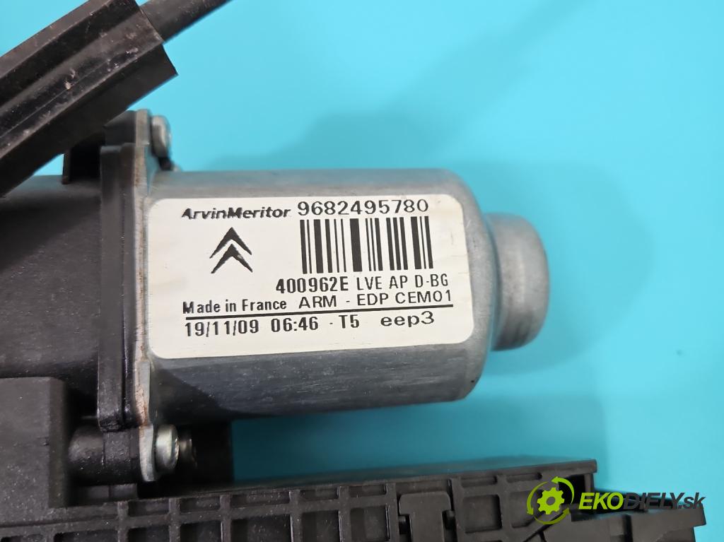 Citroen C4 Picasso I 2006-2013 1.6 16V 120 hp manual 88 kW 1598 cm3 5- mechanismus stahování přední pravý 9682495780