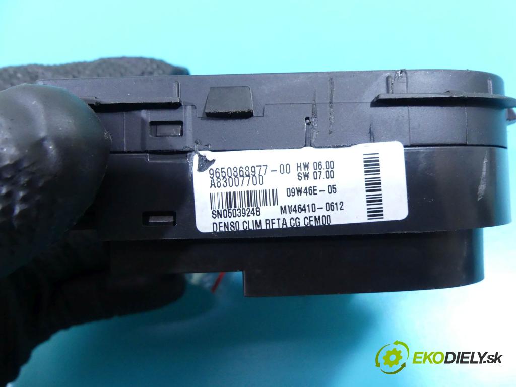 Citroen C4 Picasso I 2006-2013 1.6 16V 120 HP manual 88 kW 1598 cm3 5- panel kúrenia 9650868977