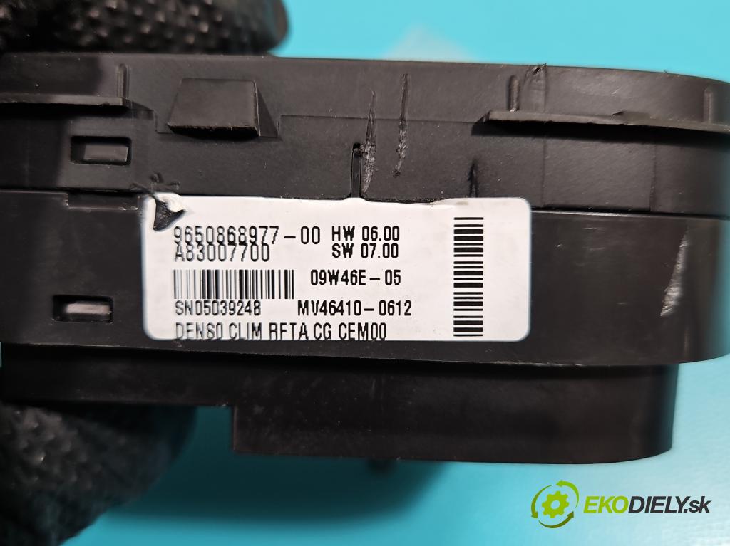 Citroen C4 Picasso I 2006-2013 1.6 16V 120 HP manual 88 kW 1598 cm3 5- panel kúrenia 9650868977