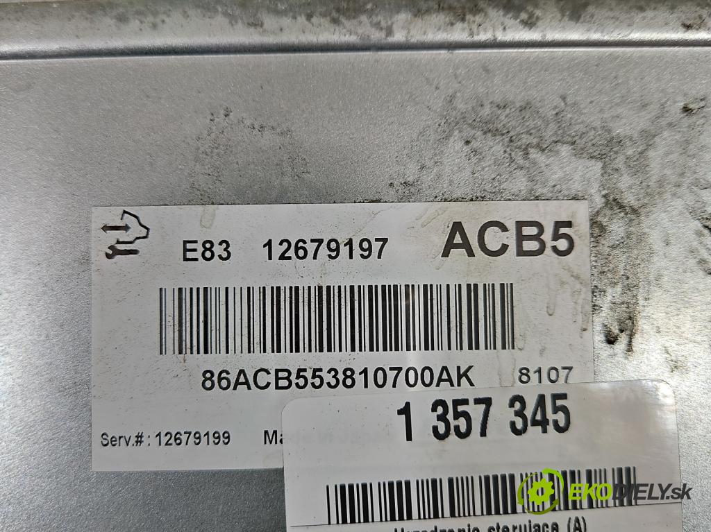 Opel Astra IV 2009-2015 1.6 16V 116 hp manual 85 kW 1598 cm3 4- řídící jednotka motoru 12679197