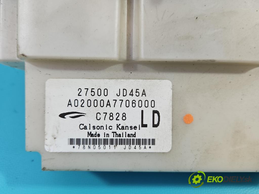 Nissan Qashqai I J10 2006-2013 2.0 dci 150 HP manual 110 kW 1995 cm3 5- panel kúrenia 27500-JD45A