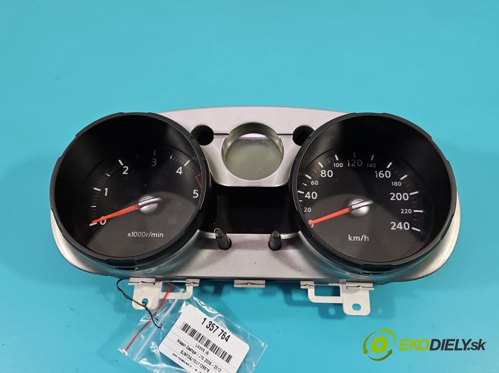 Nissan Qashqai I J10 2006-2013 2.0 dci 150 HP manual 110 kW 1995 cm3 5- prístrojovka/ budíky JD70D (Prístrojové dosky, displeje)