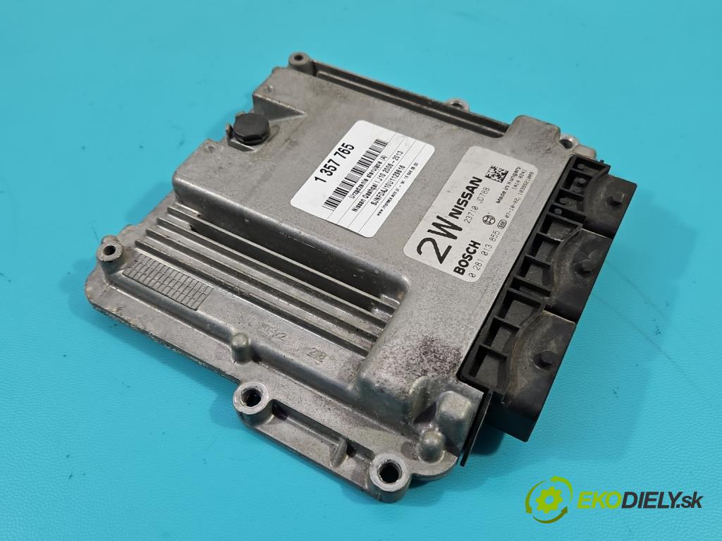 Nissan Qashqai I J10 2006-2013 2.0 dci 150 hp manual 110 kW 1995 cm3 5- řídící jednotka motoru 0281013855