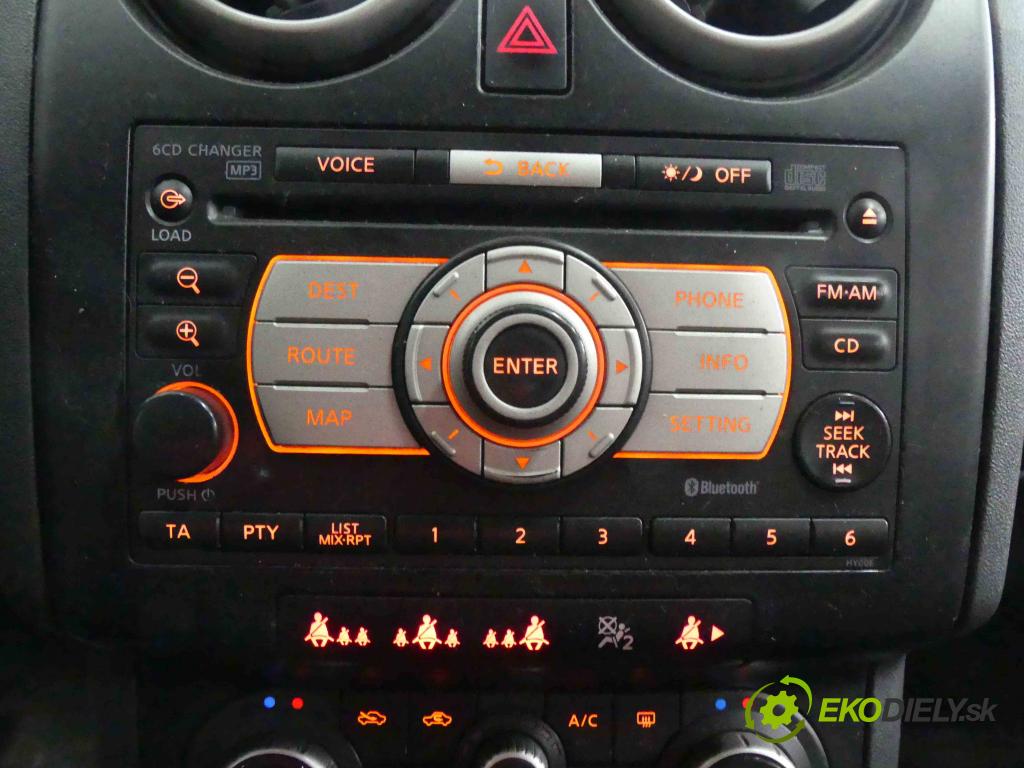 Nissan Qashqai I J10 2006-2013 2.0 dci 150 HP manual 110 kW 1995 cm3 5- Radio originál 28185JG44A