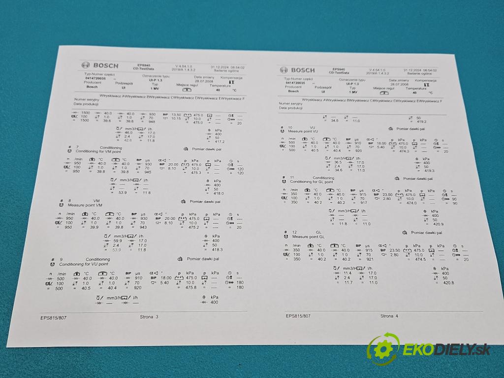 Vw Polo III 6N 1994-2001 1.4 tdi 75 HP manual 55 kW 1422 cm3 5- vstrekovacie čerpadlo 0414720035 (Vstrekovače)