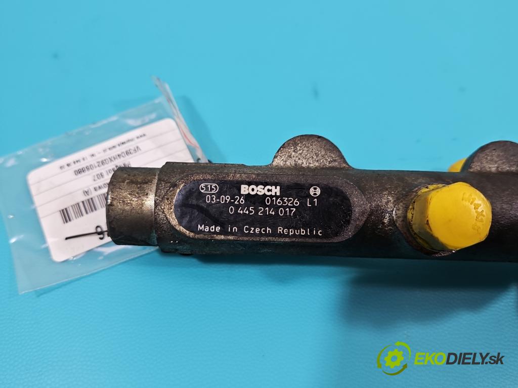 Peugeot 607 2.2 hdi 133 HP manual 98 kW 2179 cm3 4- lišta vstrekovacia 0445214017 (Vstrekovacie lišty)