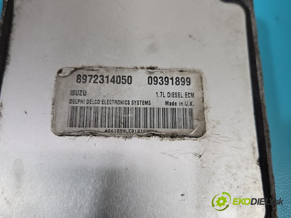 Opel Astra II 1998-2009 1.7 dti 75 hp manual 55 kW 1686 cm3 5- řídící jednotka motoru 8972314050
