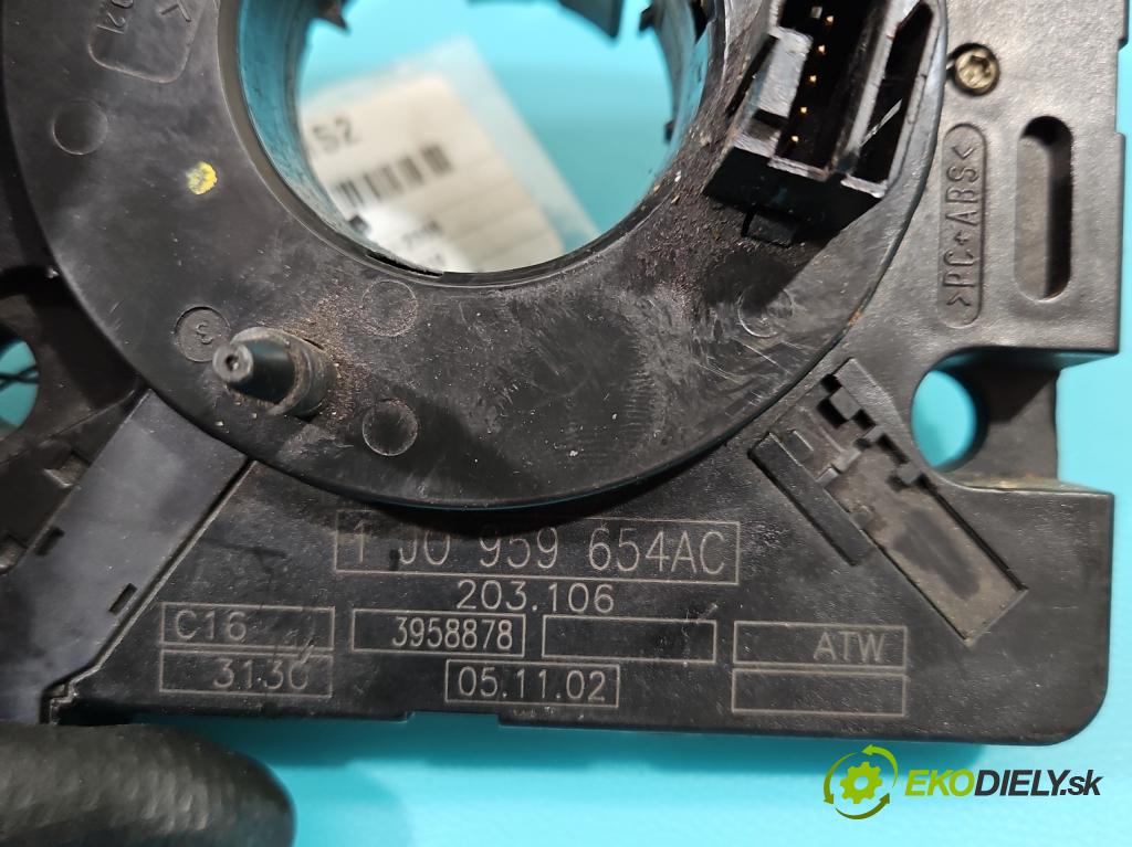 Vw Passat B5 1995-2005 1.9 tdi 131 HP manual 96 kW 1896 cm3 4- Páska: airbag 1J0959654AC (Airbagy)