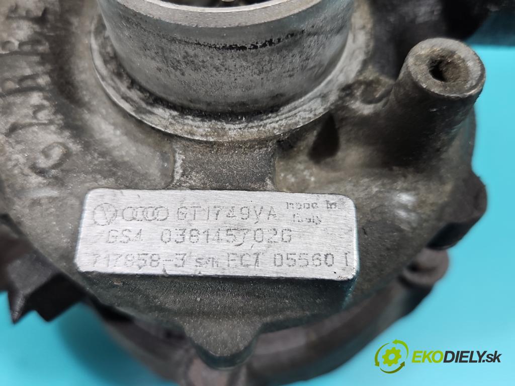 Vw Passat B5 1995-2005 1.9 tdi 131 HP manual 96 kW 1896 cm3 4- turbodúchadlo, turbo 717858-3 (Turbodúchadlo (kompletné))
