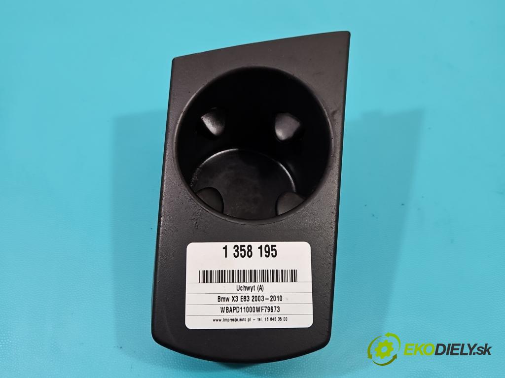 Bmw X3 E83 2003-2010 2.0d 150 HP manual 110 kW 1995 cm3 5- Rukojeť: na nápoje: 3401957 (Úchyty, držiaky na nápoje)