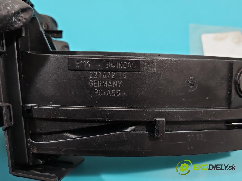 Bmw X3 E83 2003-2010 2.0d 150 hp manual 110 kW 1995 cm3 5- Rukojeť: na napoje: 3416005 (Úchyty)