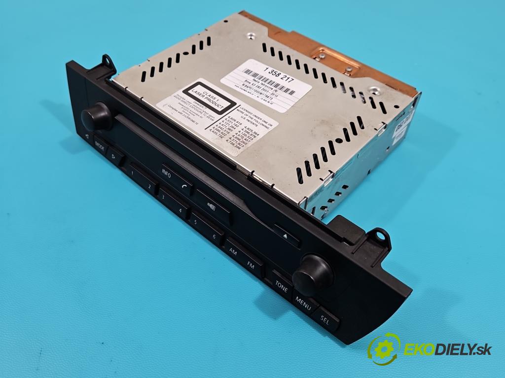Bmw X3 E83 2003-2010 2.0d 150 HP manual 110 kW 1995 cm3 5- Radio originál 9132254