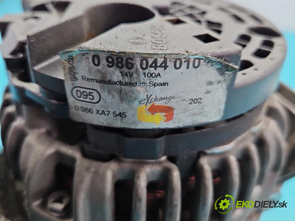Opel Vectra C 2002-2008 2.2 16V 147 hp manual 108 kW 2198 cm3 4- Alternator 0986044010 (Alternátory)
